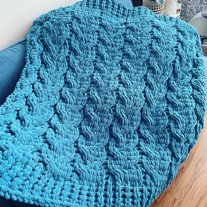 PATTERN: Crooked Cable Blanket - ILoveMyBlanket