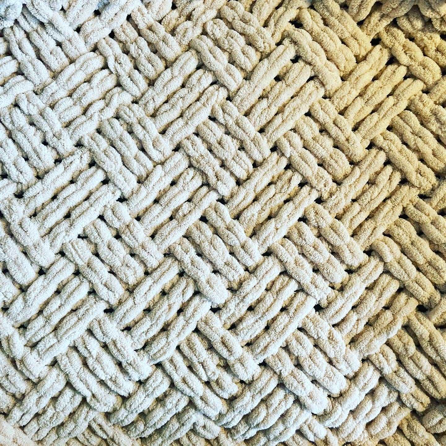 Textured Basketweave Knit Throw