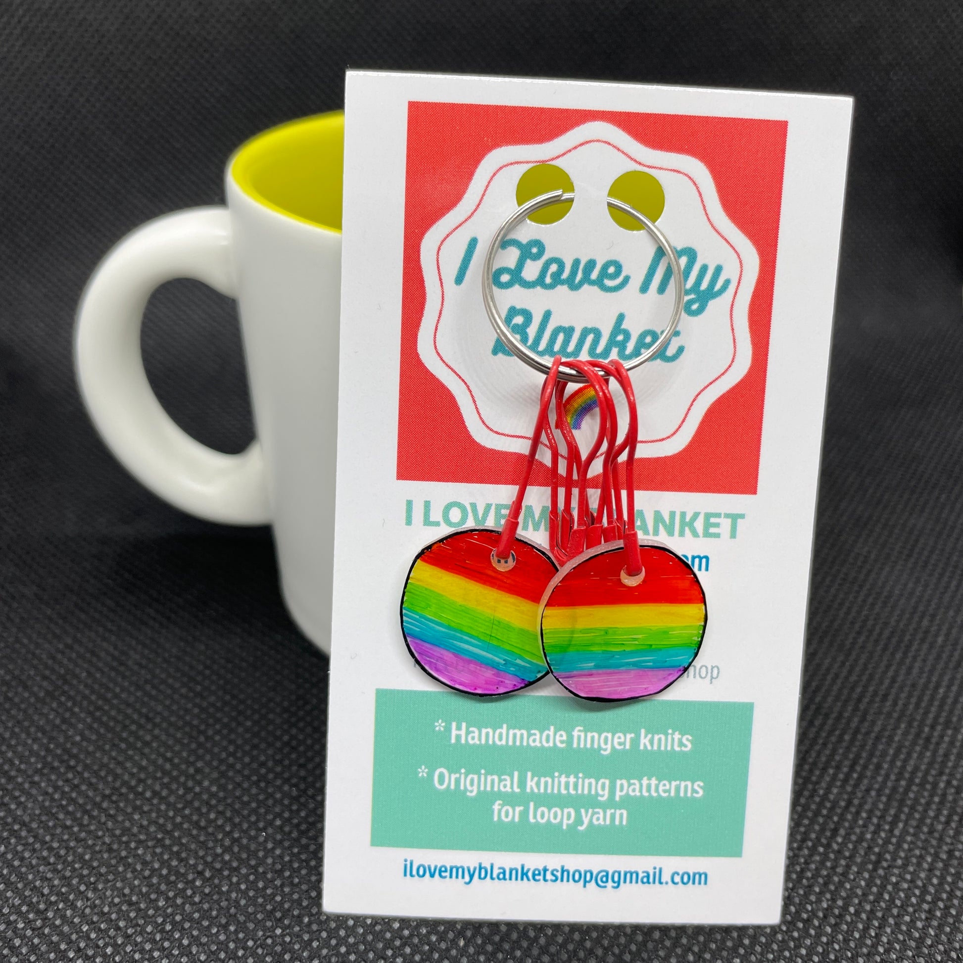 Stitch Markers with Rainbow Pride Charms - ILoveMyBlanket