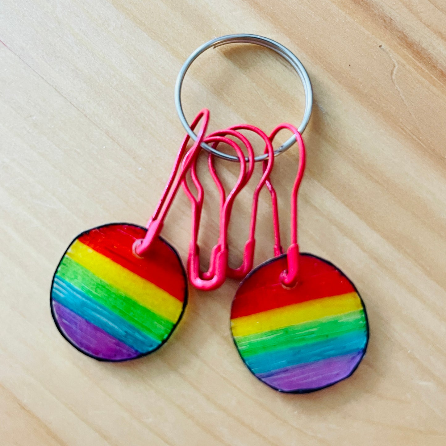 Stitch Markers with Rainbow Pride Charms - ILoveMyBlanket