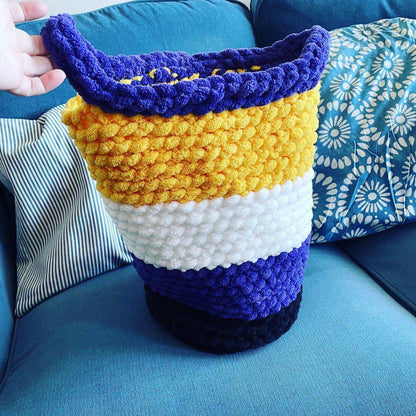 Knitted Non Binary Pride (Enby) Bag - ILoveMyBlanket