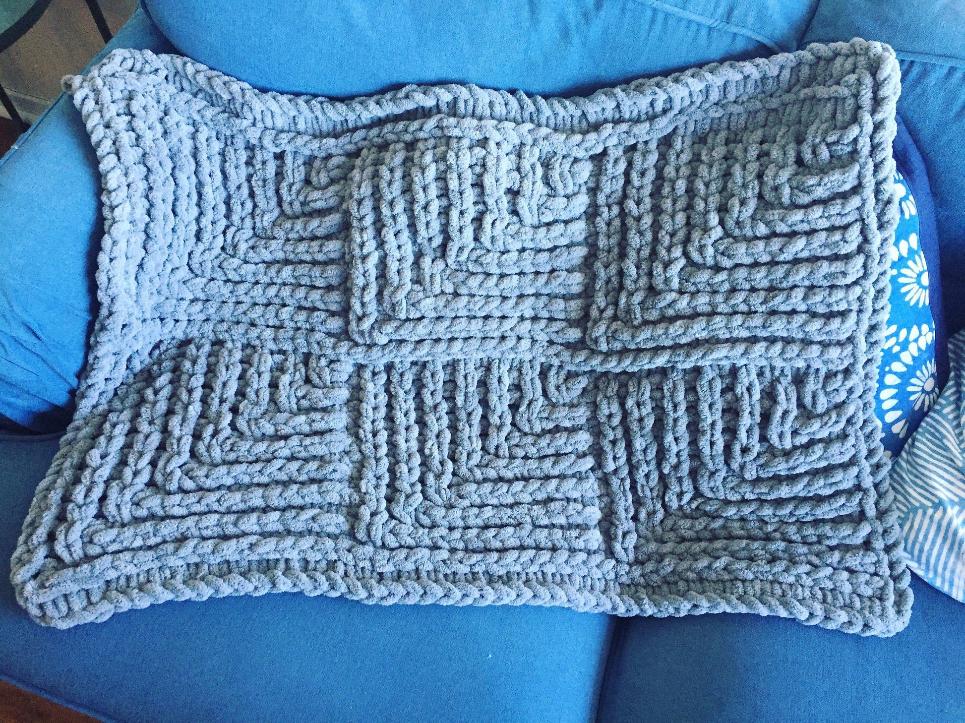 PATTERN: Brioche Knit Style Blanket - ILoveMyBlanket