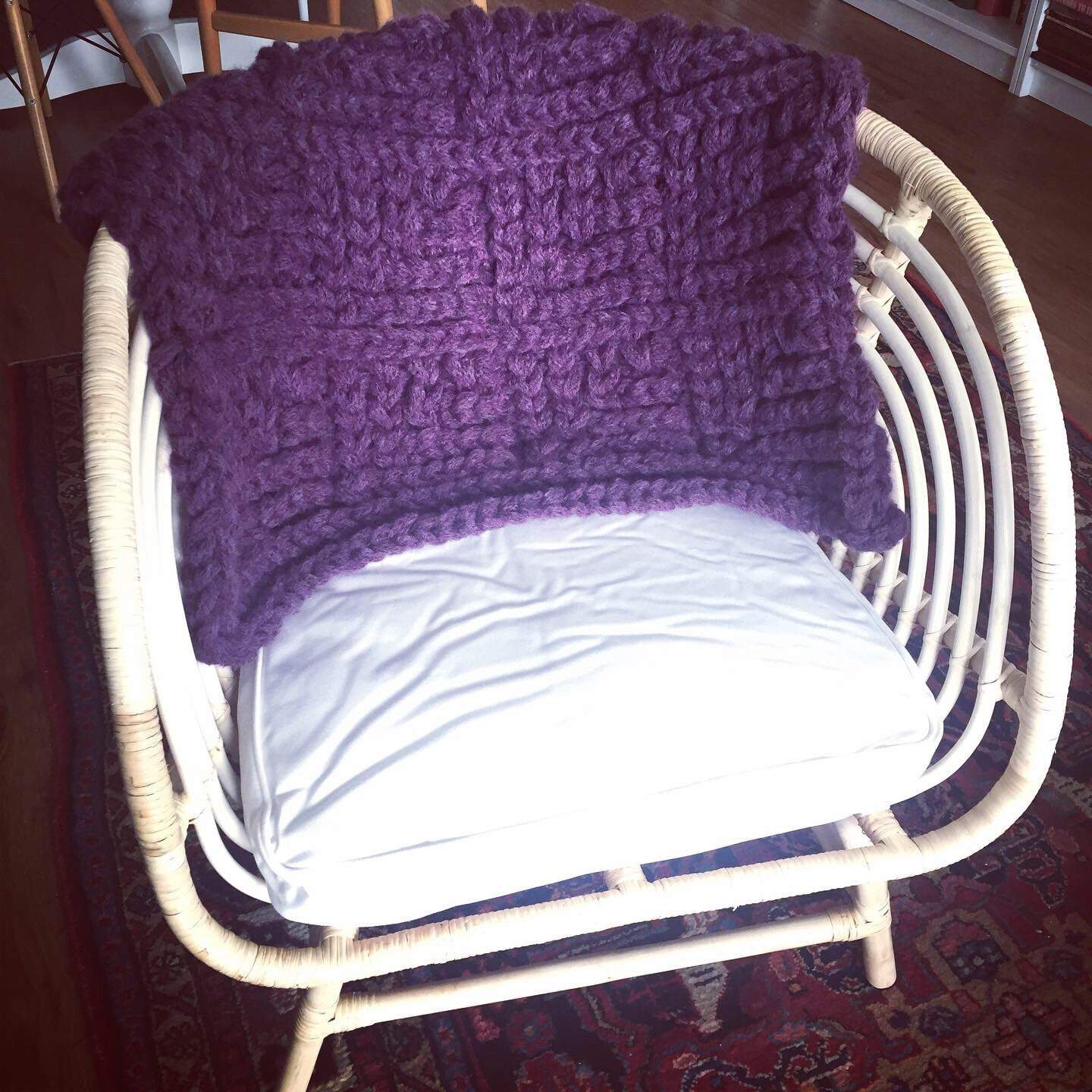 PATTERN: Brioche Knit Style Rug or Throw Blanket - ILoveMyBlanket