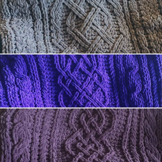 PATTERN BUNDLE: Celtic Braid Style Blankets