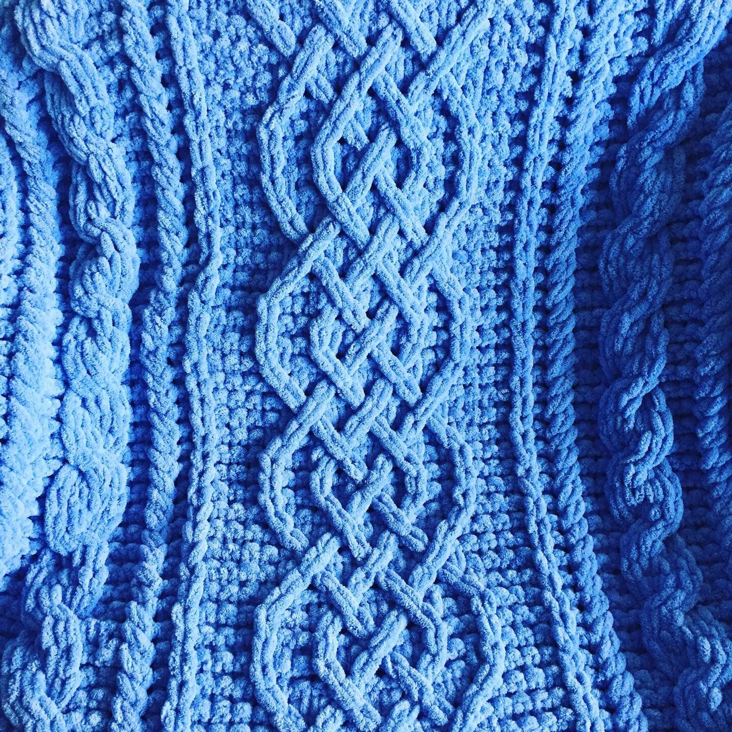 PATTERN: Celtic Cable Saxon Braid Baby Blanket - ILoveMyBlanket