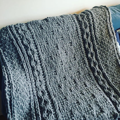 PATTERN: Checkerboard Cable Blanket – ILoveMyBlanket