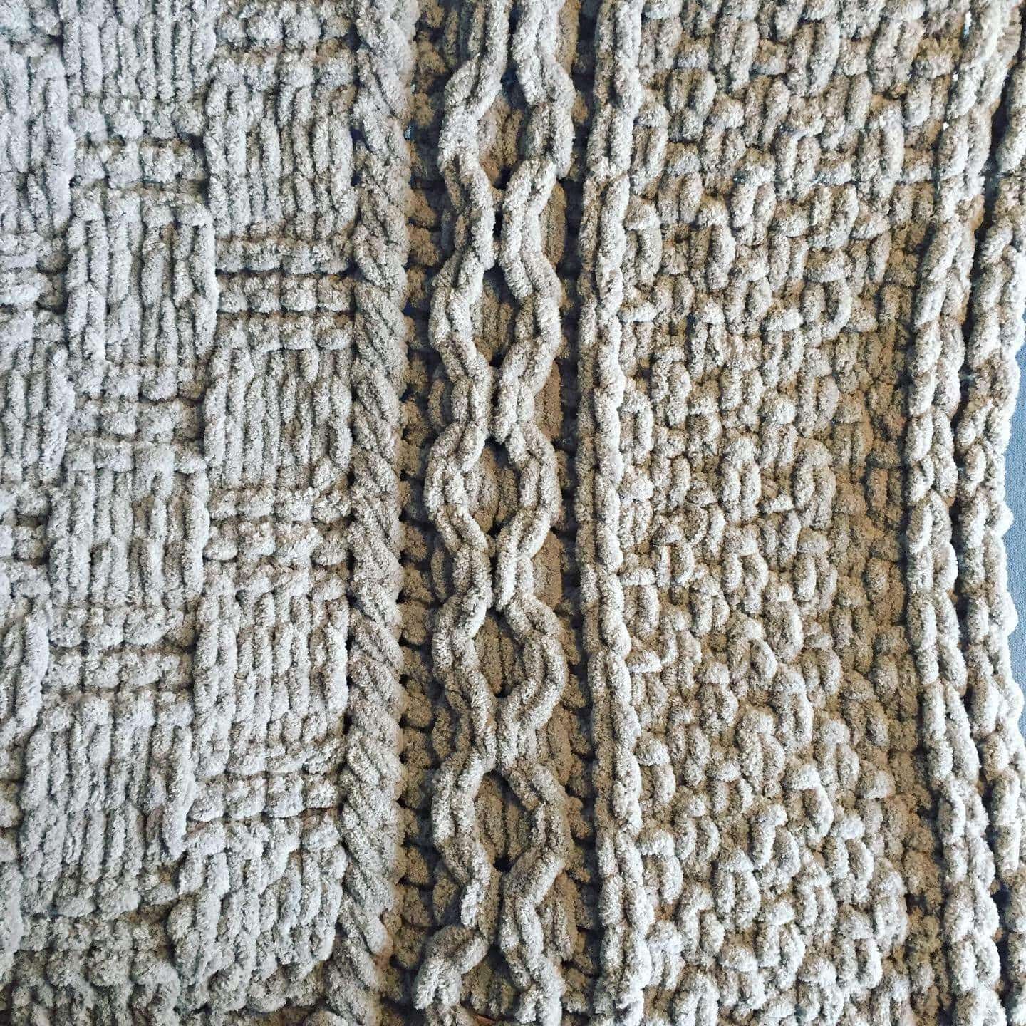 PATTERN: Checkerboard Cable Blanket - ILoveMyBlanket