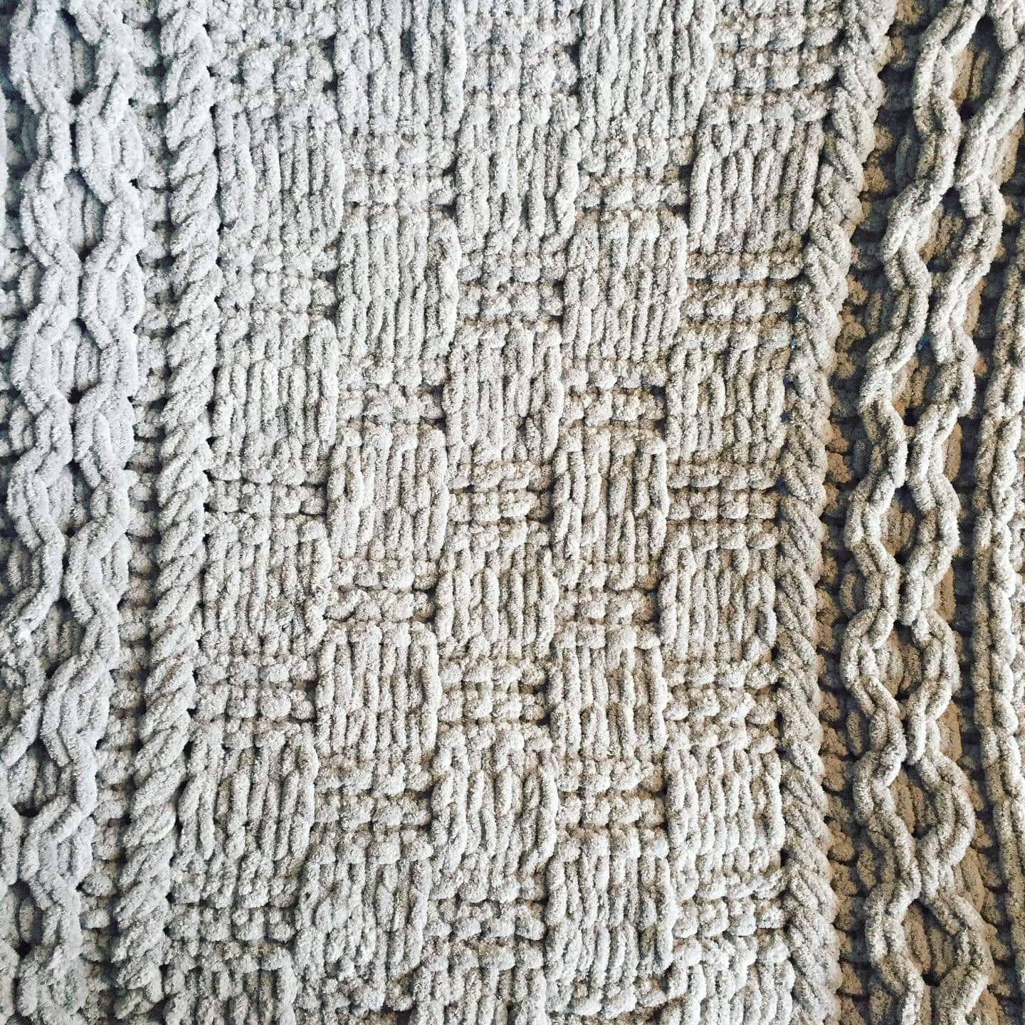 PATTERN: Checkerboard Cable Blanket - ILoveMyBlanket