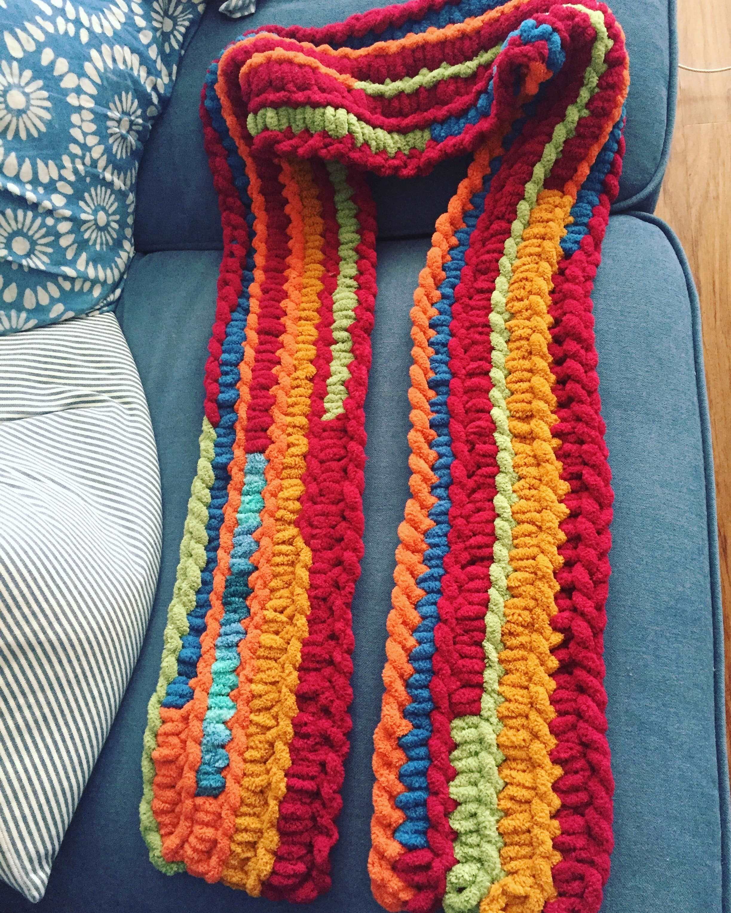 PATTERN: Easy Ribbed Scarf – ILoveMyBlanket
