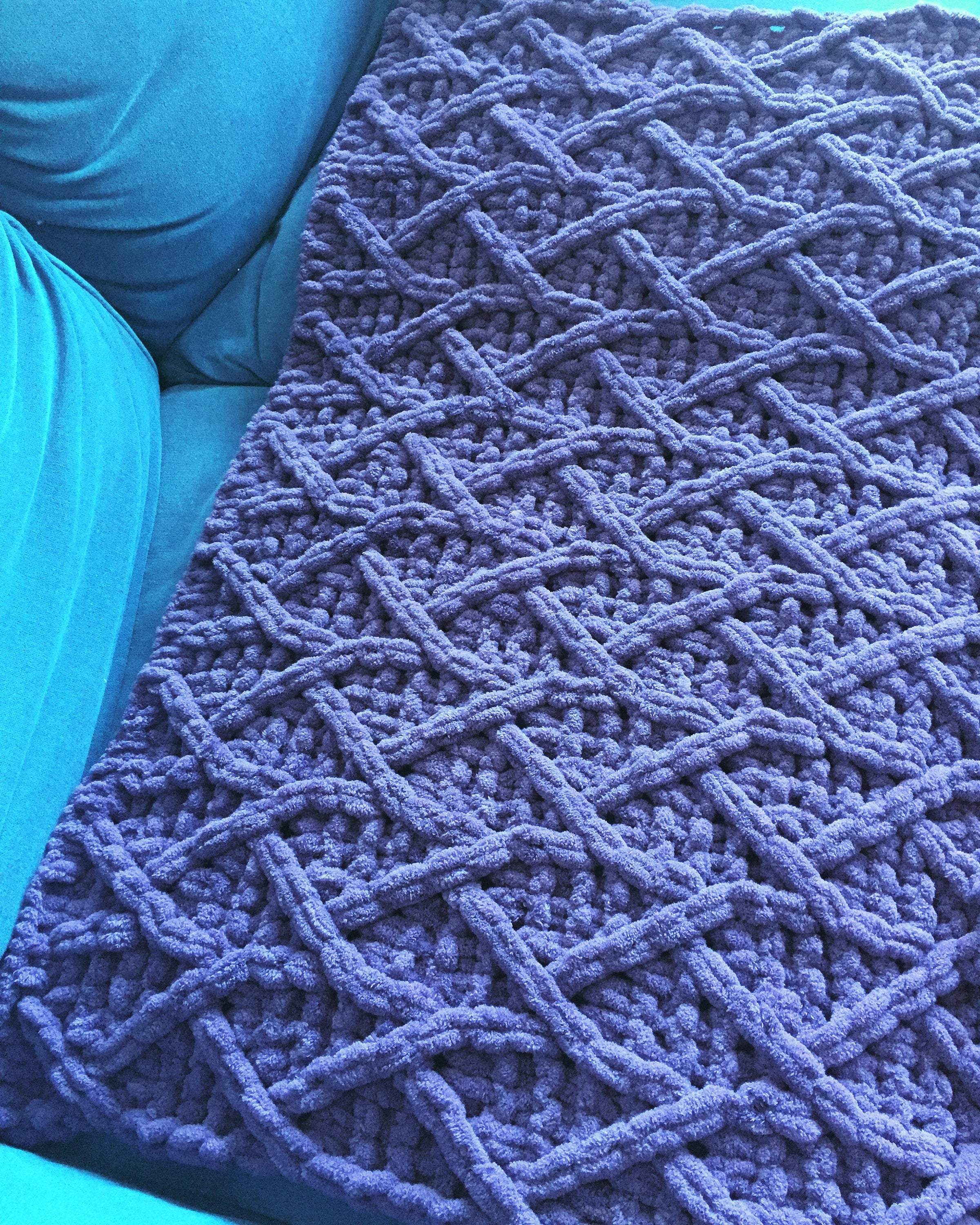 PATTERN: Fishnet Throw Blanket – ILoveMyBlanket