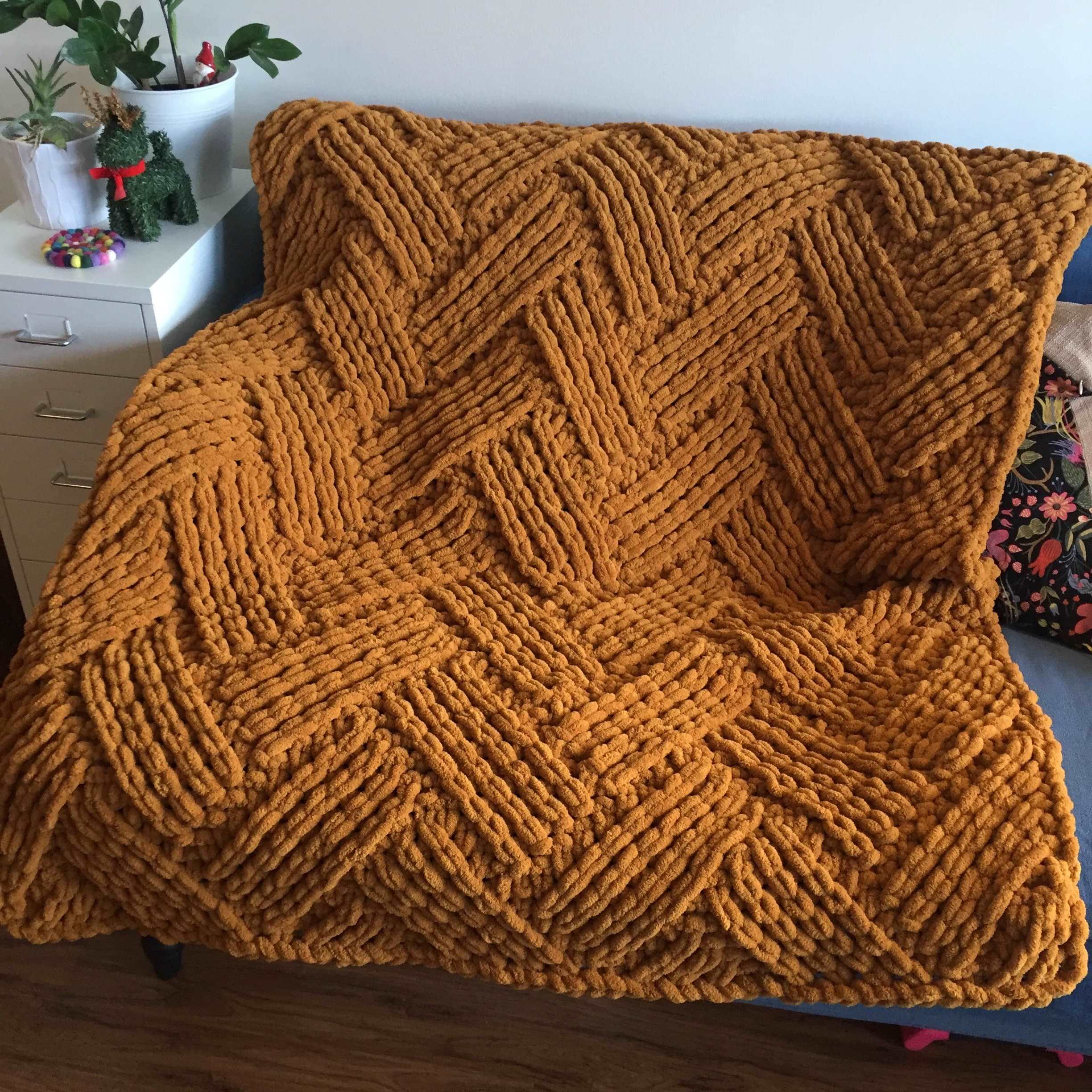 Herringbone discount throw blanket