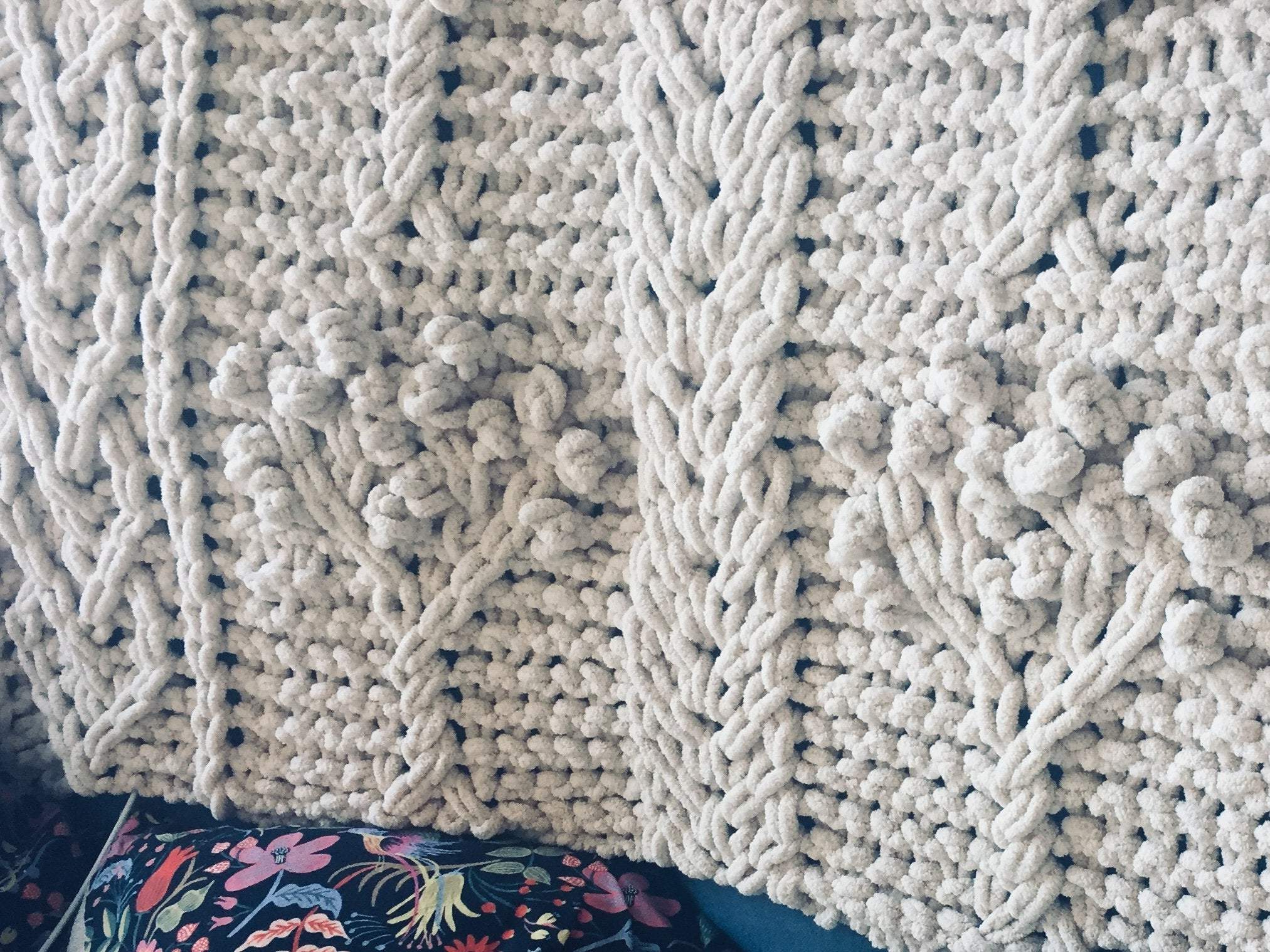 Aran hotsell knit blanket