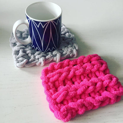 PATTERN: Knitted Mug Rugs - ILoveMyBlanket