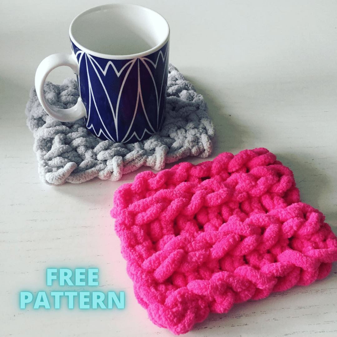 Knit Pattern For Mug Rug PATTERN: Knitted Mug Rugs – ILoveMyBlanket