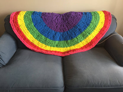 PATTERN: Rainbow Throw Blanket - ILoveMyBlanket