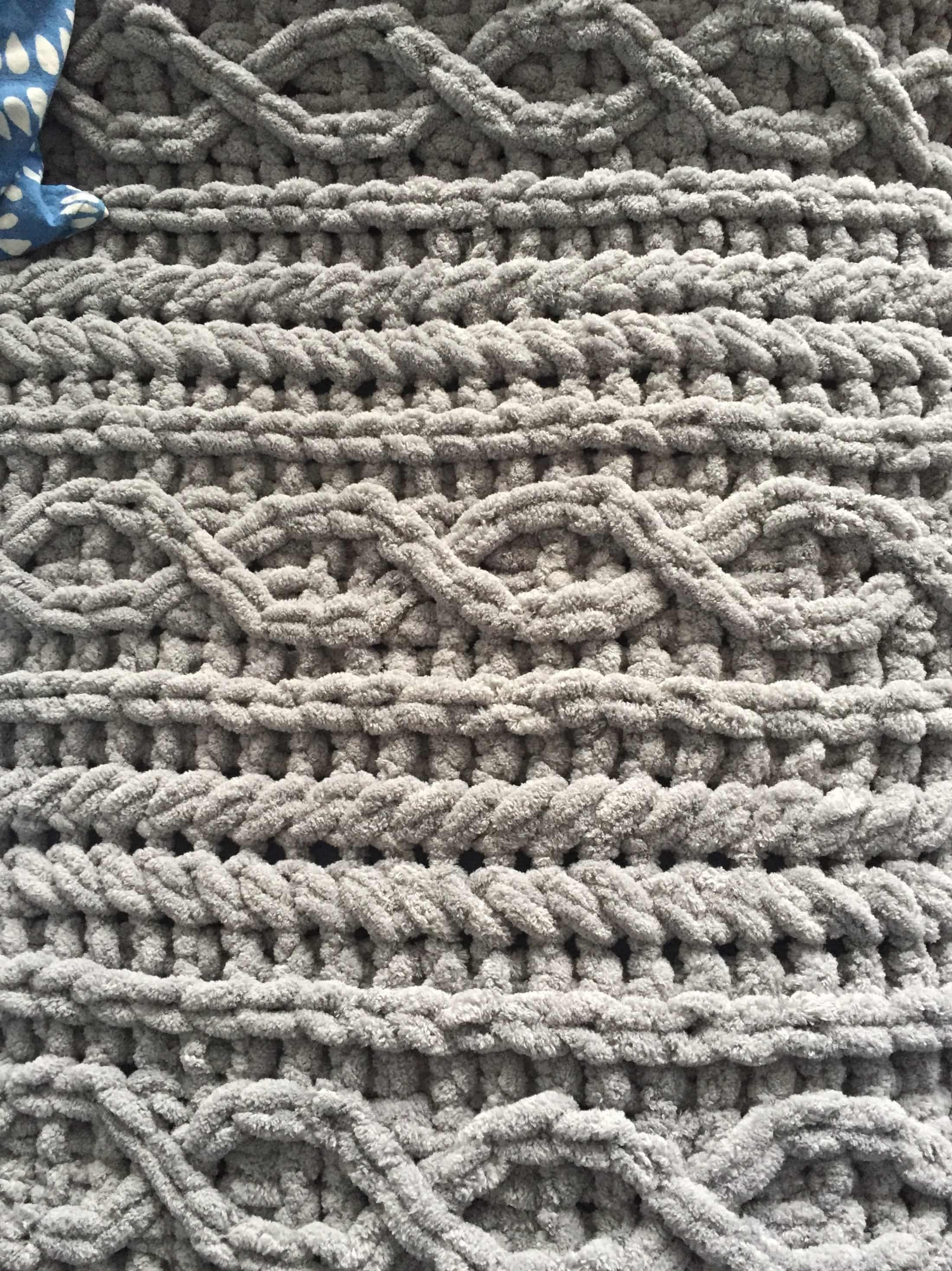 Rope discount yarn blanket