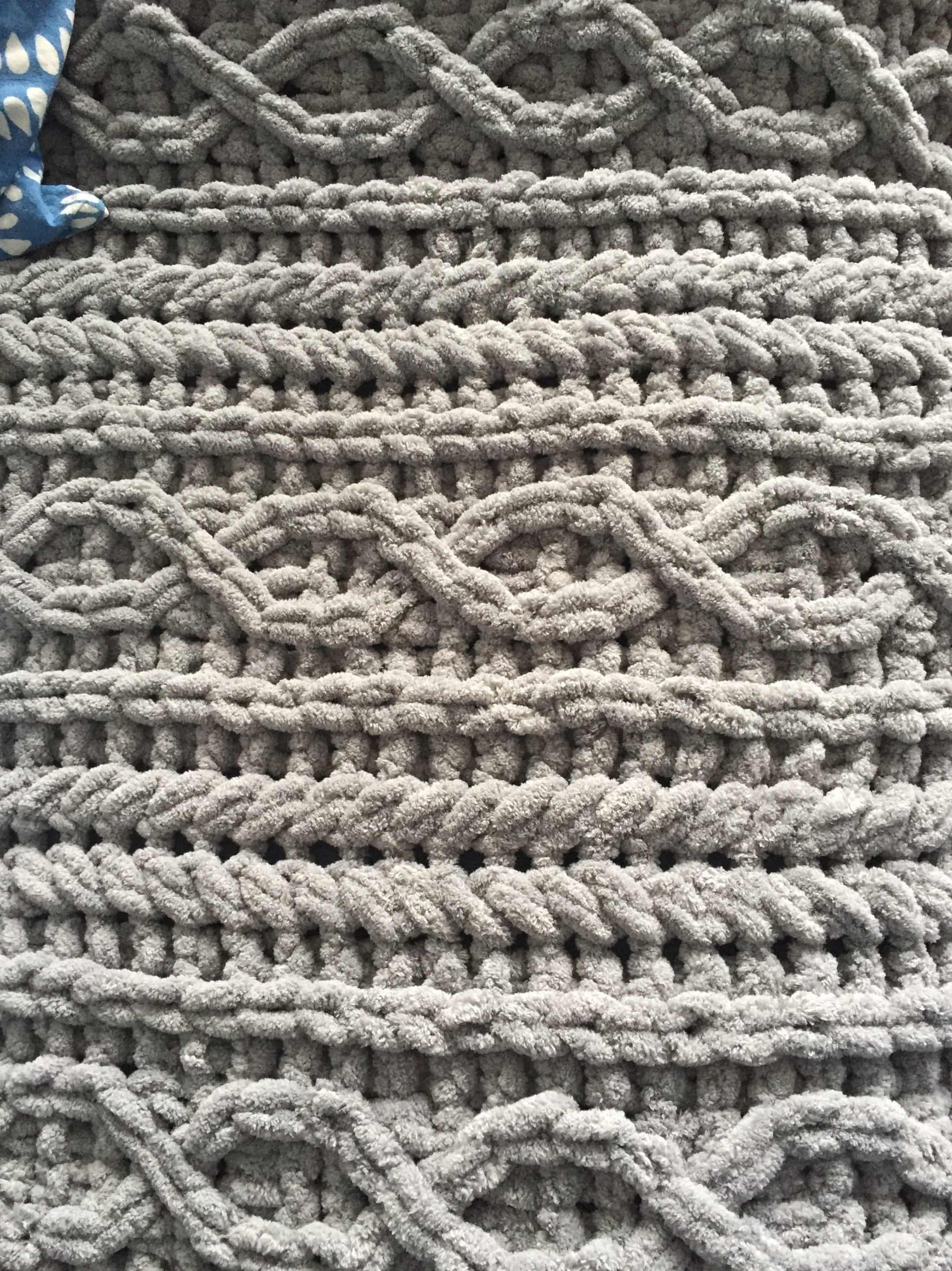 PATTERN: Repeating Rope Cable-Knit Blanket - ILoveMyBlanket
