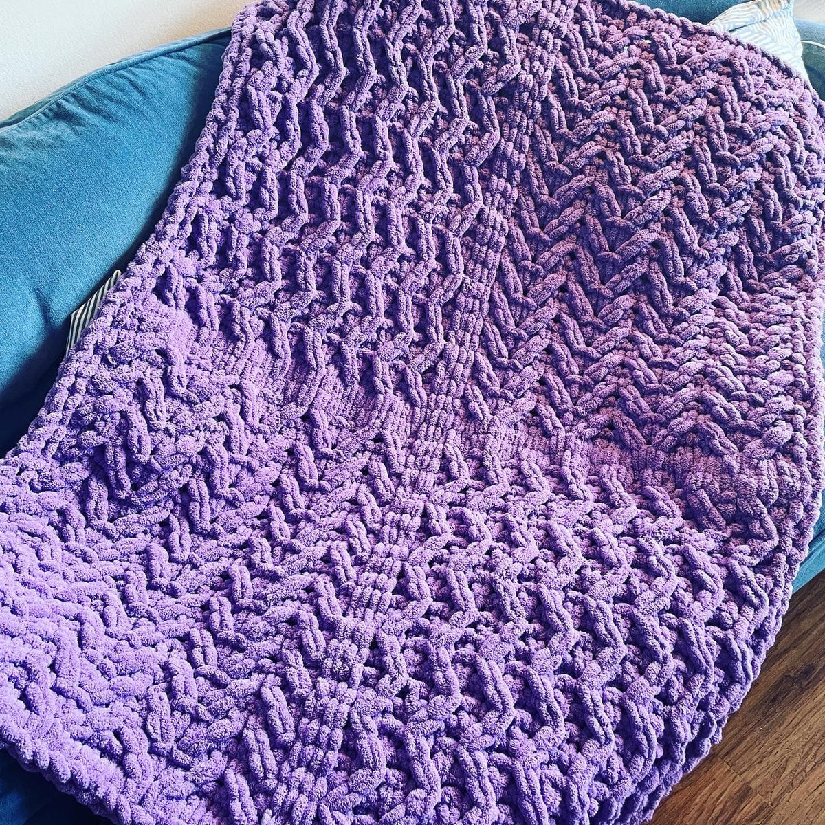 PATTERN: Squiggly Squares Baby Blanket – ILoveMyBlanket