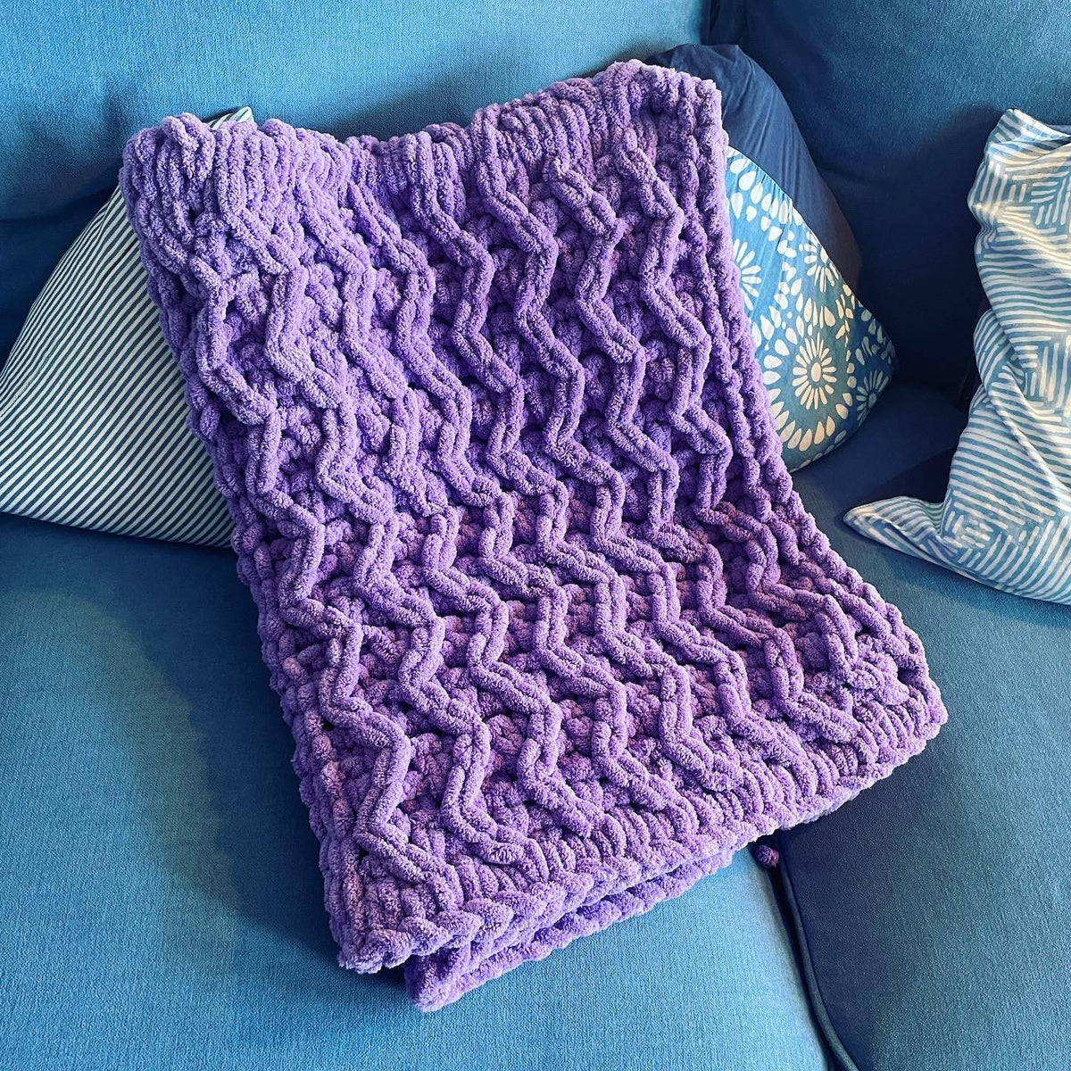 PATTERN: Squiggly Squares Baby Blanket – ILoveMyBlanket