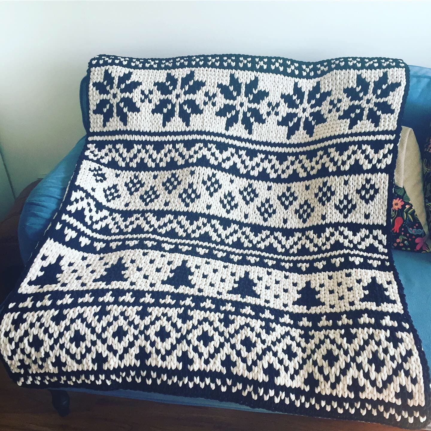 PATTERN: Winter Wonderland Scandinavian Blanket – ILoveMyBlanket